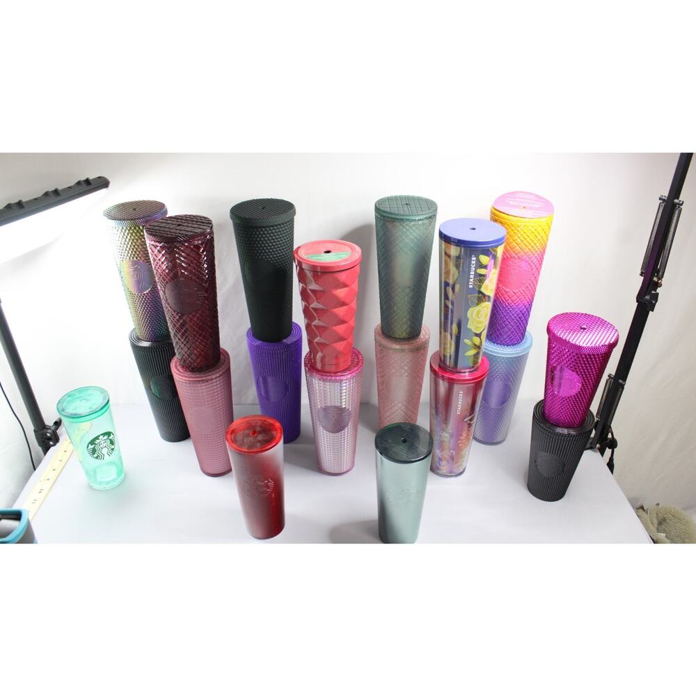 Starbucks 31 Pc Tumbler Cup Lot NWT Cold Cups Straws Bulk Reseller Collection - Picture 13 of 16